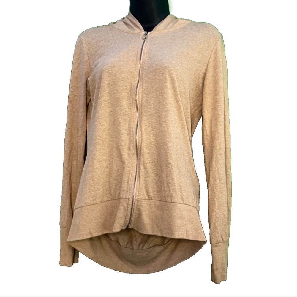 Threads 4 Thought Tri-Blend Tan Zip-front Hoodie (Small)